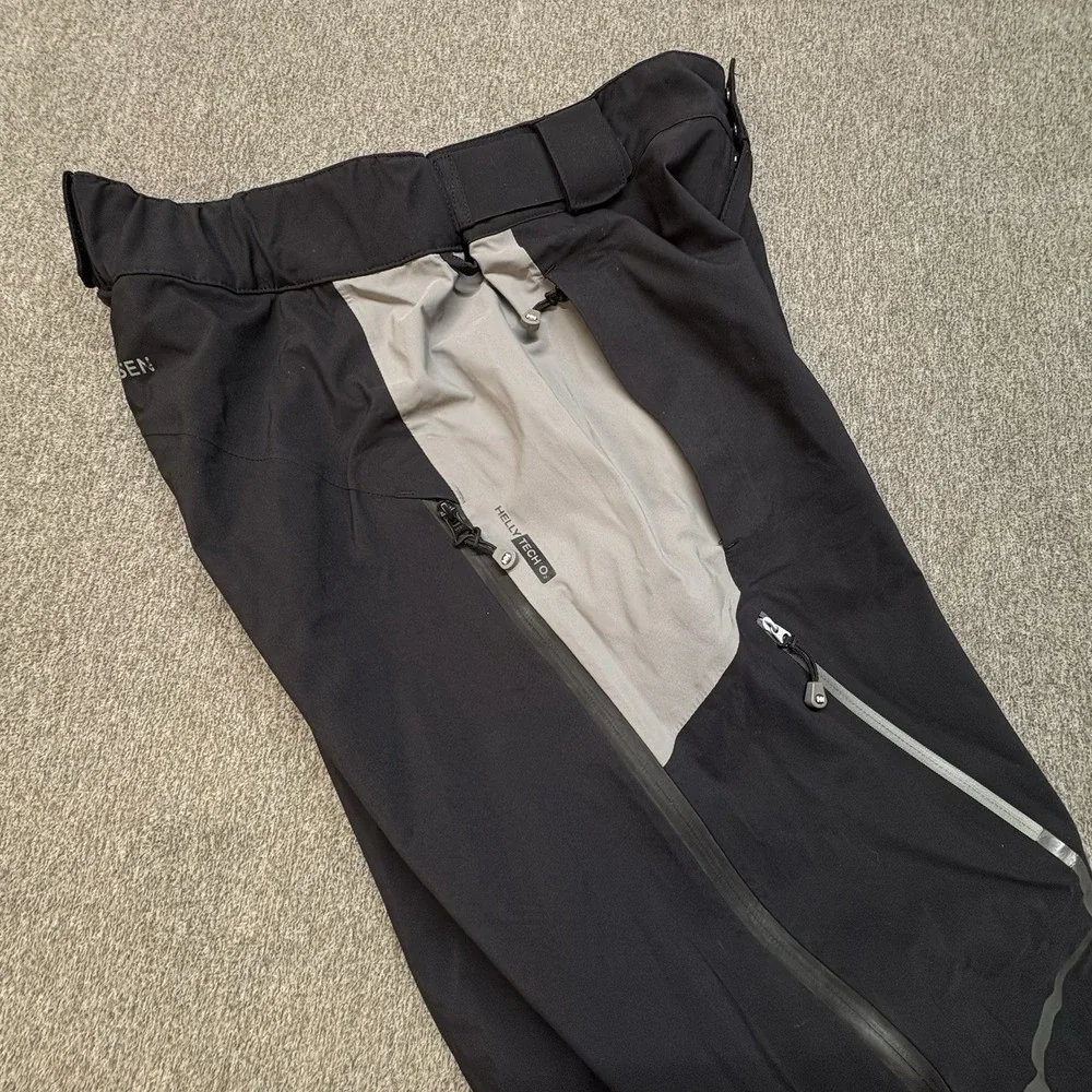 Helly Hansen Snow Pants Mens L‎ Black Helly Tech RECCO Primaloft Insulated Ski